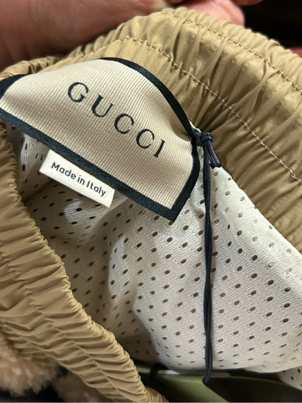 Men’s Gucci GG jacquard wall blend fleece jogging pants size XL made in Italy